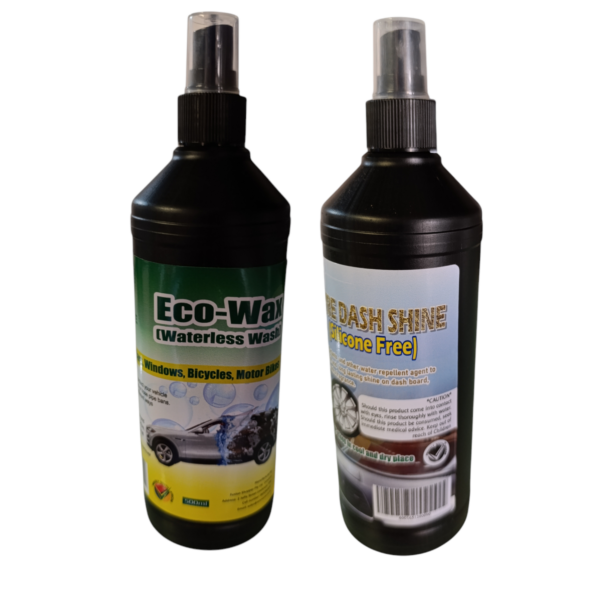 Waterless Combo (Eco-Wax 500ml + Tyre-Dash Shine 500ml)